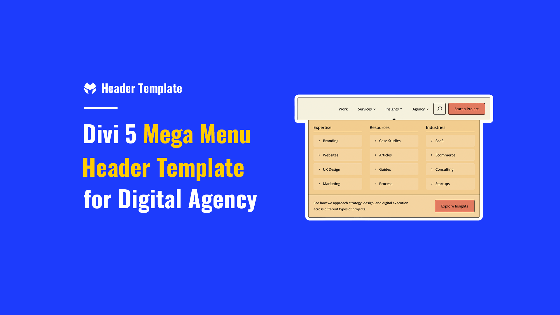 Divi MadMenu Mega Menu 1 – Digital Agency
