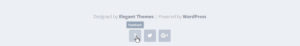 Footer social icon tooltip on hover