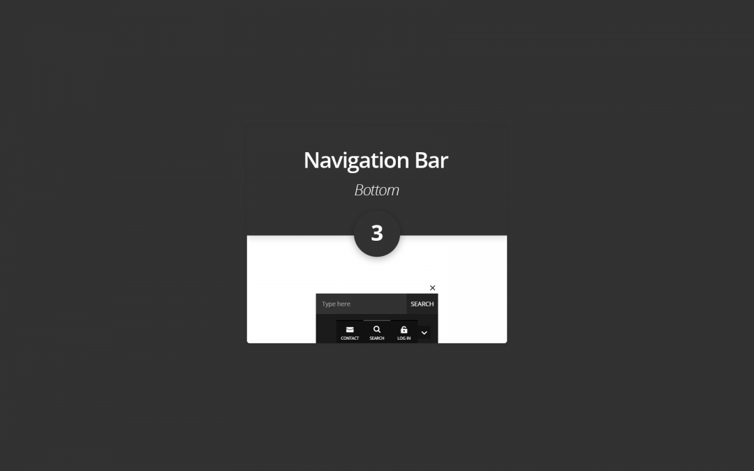 New Divi Section Layout: The Bottom Navigation Bar 3