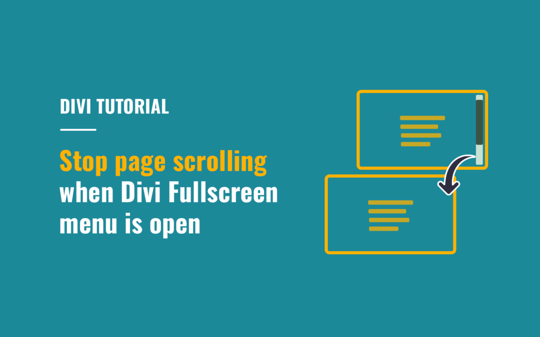 Disable Page Scrolling When Divi Fullscreen Menu Is Open