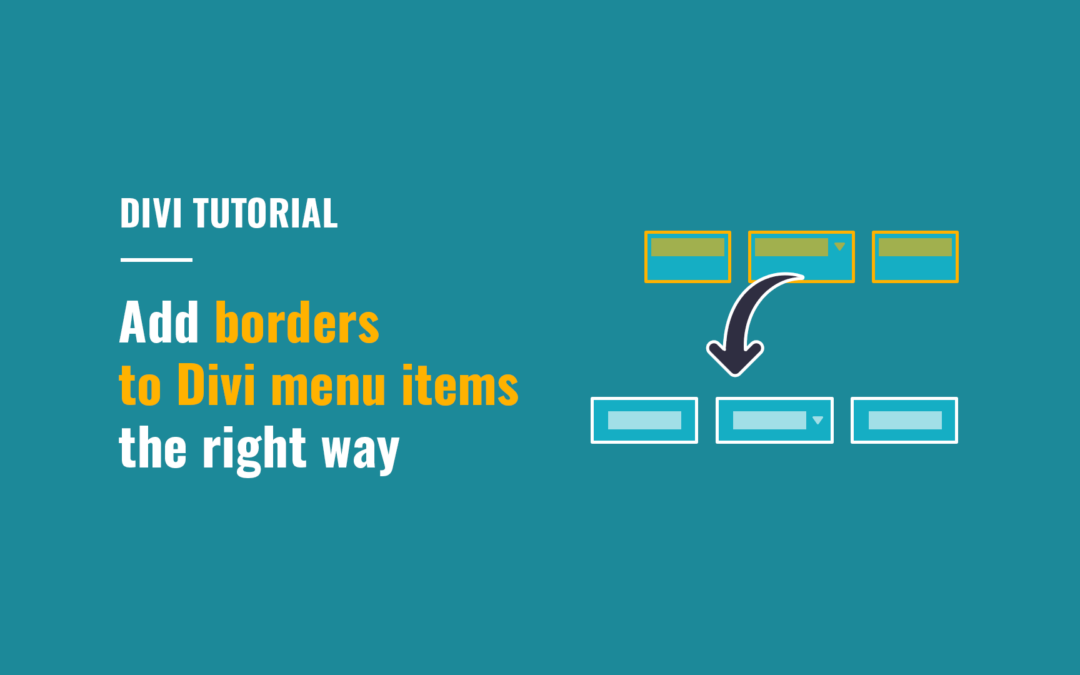 How To Add Borders To Divi Menu Items