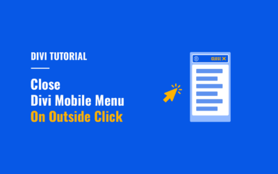 How to Close Divi Mobile Menu On Outside Click