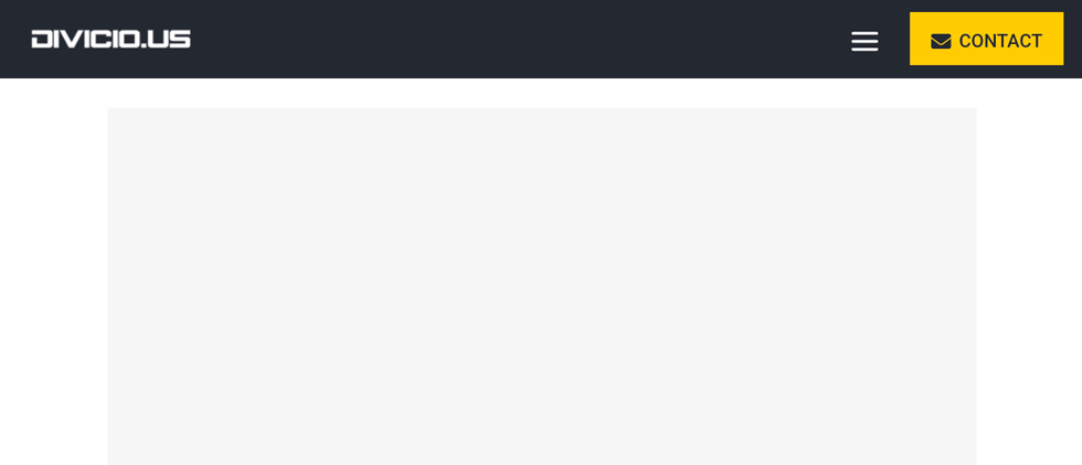 Divi header sticky state preview on tablet.