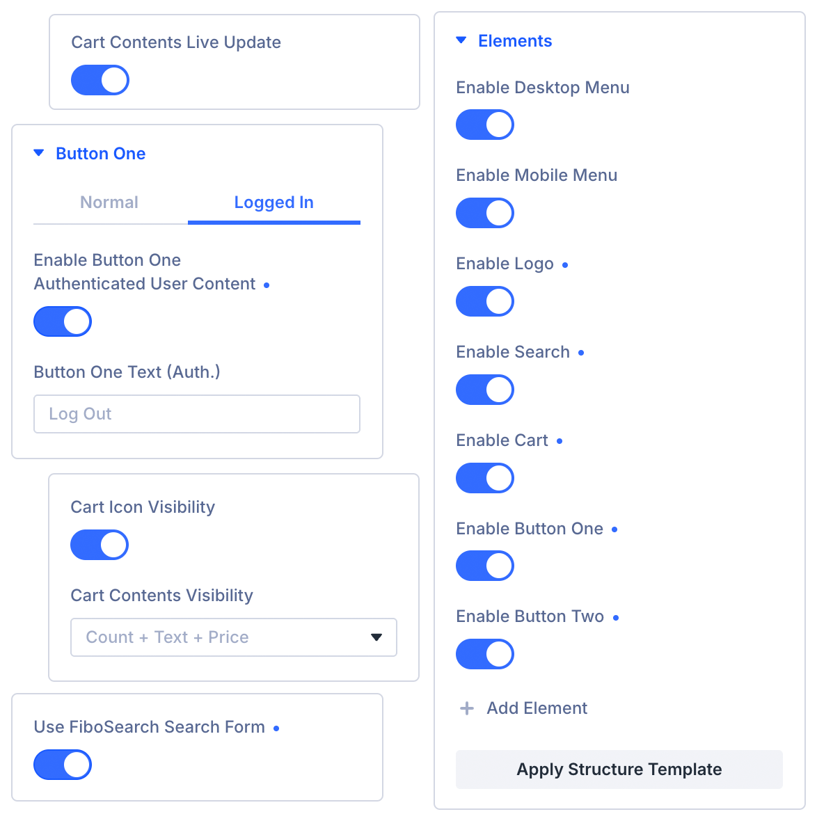 Divi MadMenu header elements features