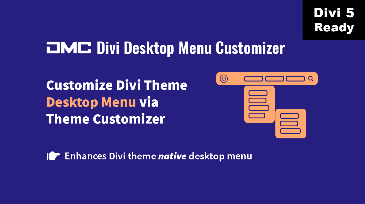 Divi Desktop Menu Customizer plugin