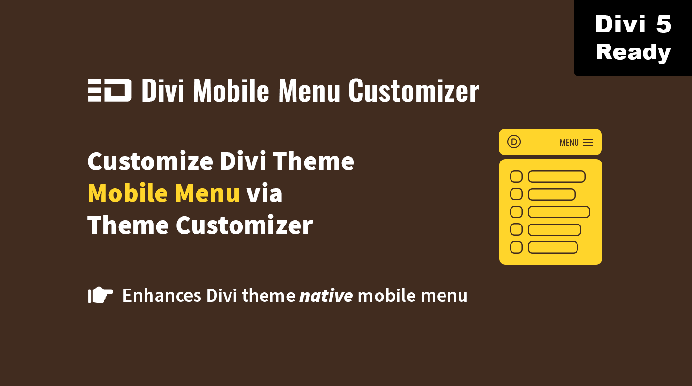 Divi Mobile Menu Customizer plugin