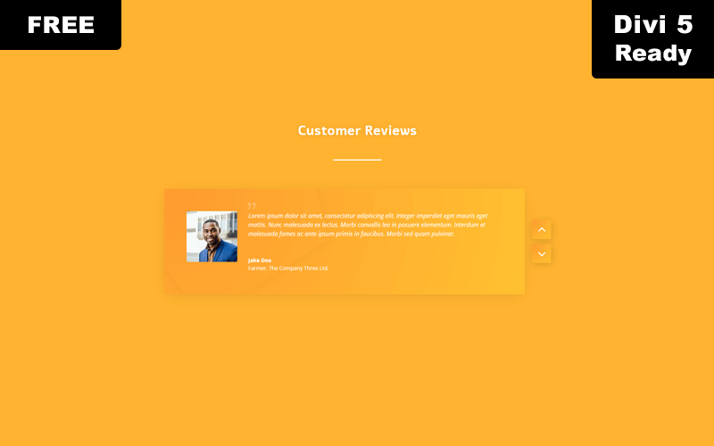 Free Divi Testimonial Sliders